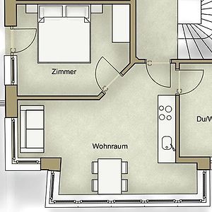 Appartement met een Slaapkamer